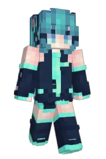 Hatsunee_Miiku Minecraft avatar full body