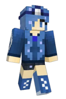 HedgehogBlue Minecraft avatar full body