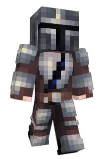 Hemeltaart Minecraft avatar full body