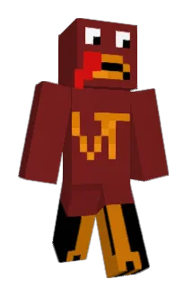 Hokie Minecraft avatar full body