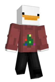 Imagined Minecraft avatar full body
