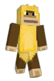 Inflexible Minecraft avatar full body