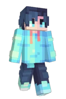 InstalIed Minecraft avatar full body