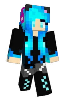 Iridesent Minecraft avatar full body