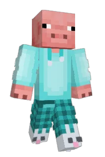 JavaPig Minecraft avatar full body