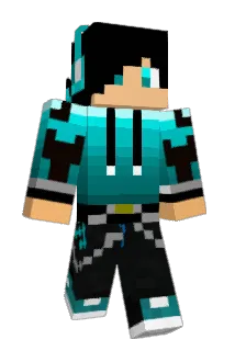 Justka Minecraft avatar full body