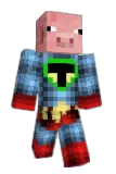 Karton Minecraft avatar full body