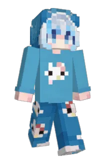 Kindershark Minecraft avatar full body