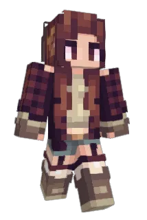Kitesune Minecraft avatar full body