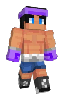 Knockout Minecraft avatar full body