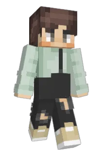 LW0820 Minecraft avatar full body