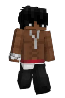 Lashless Minecraft avatar full body