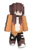 Leafina Minecraft avatar full body