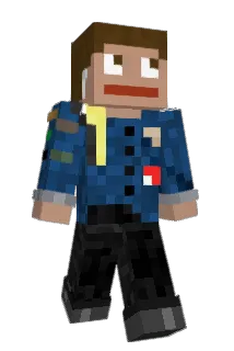 Leberbeutel Minecraft avatar full body