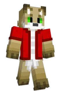 LeoRedFang Minecraft avatar full body