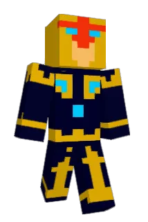 Levitational Minecraft avatar full body