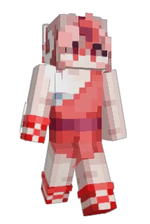 Lidderlypink Minecraft avatar full body