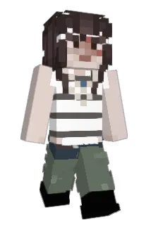 Ligatured Minecraft avatar full body
