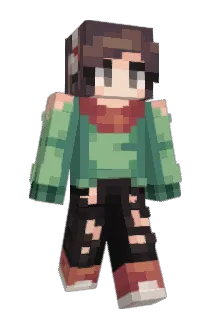 LoFiHipHopGirl Minecraft avatar full body