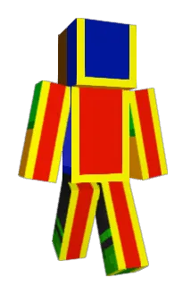 Located Minecraft avatar full body