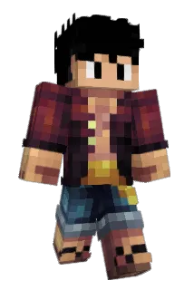 Luffyys Minecraft avatar full body