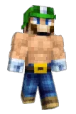 Luigiagent Minecraft avatar full body