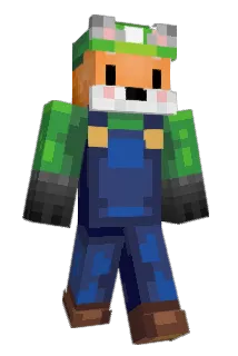 Luigifox Minecraft avatar full body
