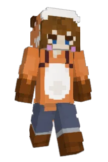 LunaOokami Minecraft avatar full body
