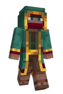 M_platinum Minecraft avatar full body