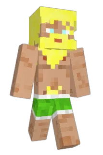 Machinegunmolle Minecraft avatar full body