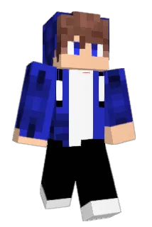 Manblue Minecraft avatar full body