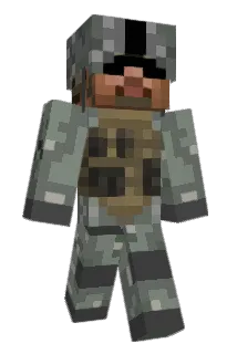 Marine Minecraft avatar full body