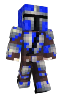 Megamman Minecraft avatar full body