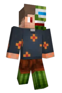 Melonenmensch Minecraft avatar full body