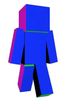 Microchipped Minecraft avatar full body