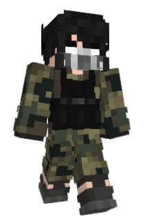 Midoritronics Minecraft avatar full body