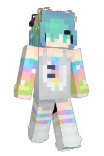 MikuBlu_ Minecraft avatar full body
