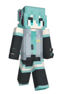 MikuLizard Minecraft avatar full body