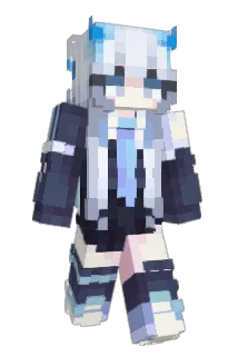 MintHearts Minecraft avatar full body
