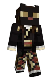 Mochromatic Minecraft avatar full body