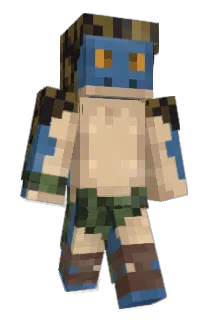 Monitorless Minecraft avatar full body