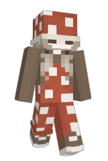 Mooshroomhead Minecraft avatar full body