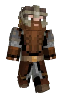 Moustashy Minecraft avatar full body