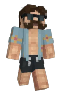 Narcoparamilitar Minecraft avatar full body