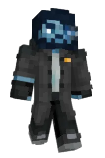 Navywulf Minecraft avatar full body