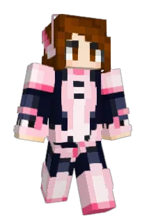 OchacoUrarako Minecraft avatar full body
