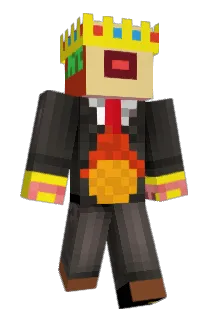 Orangeflamekid Minecraft avatar full body