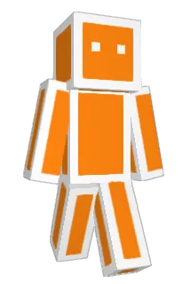 Orangemann Minecraft avatar full body