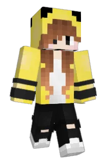 Orangenblau Minecraft avatar full body