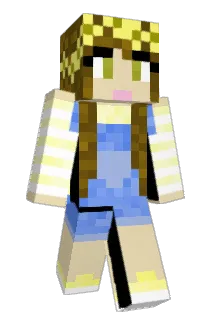 Organicy Minecraft avatar full body